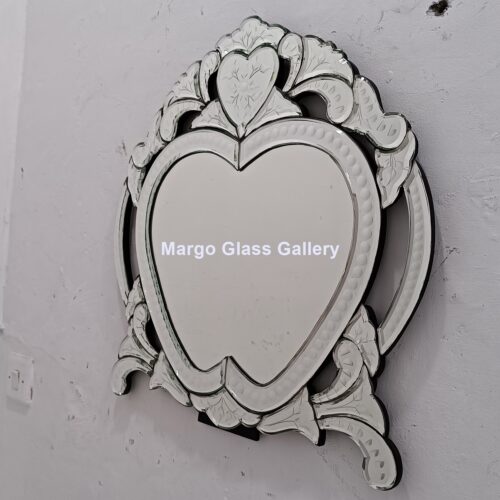 Make to order! MG 010027 Venetian Mirror Small Heart 50x50cm