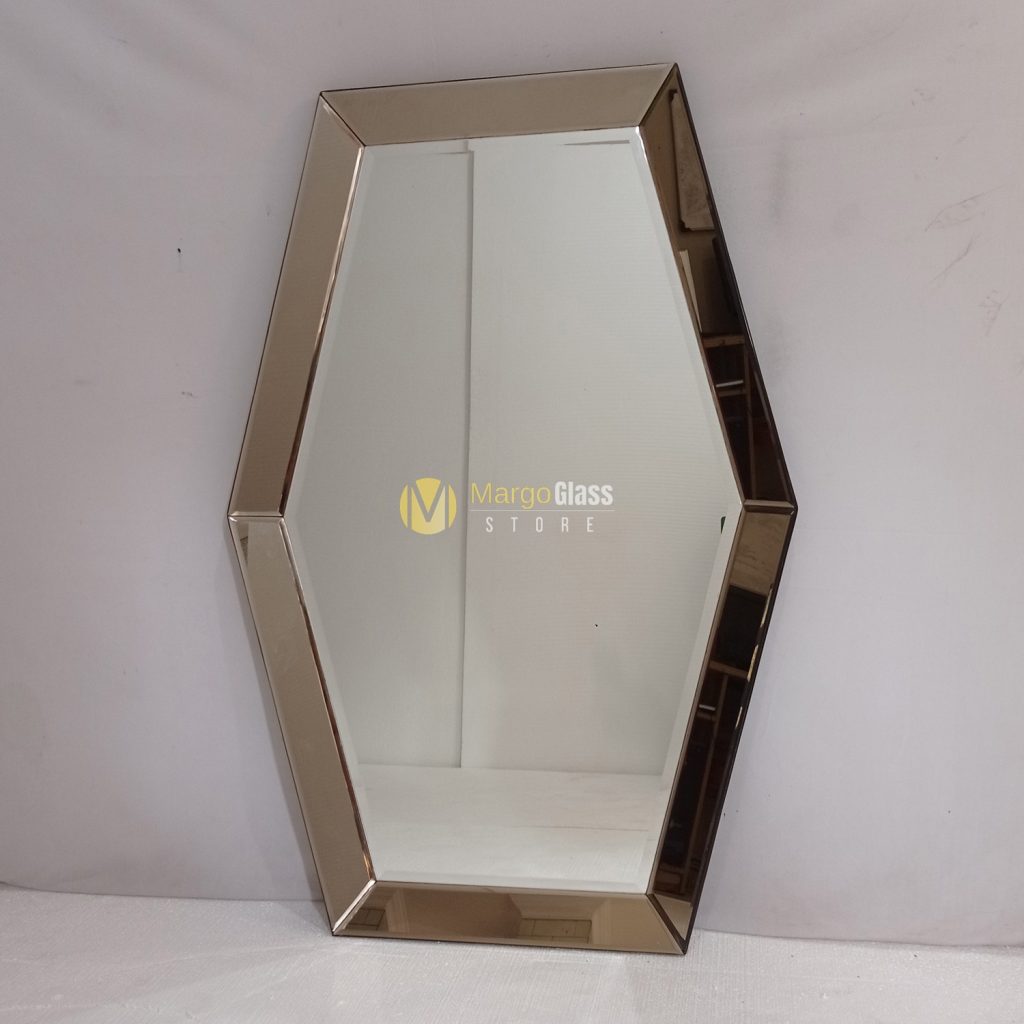 BY ORDER! MG 004660 Hexagonal Modern Mirror 120x80cm