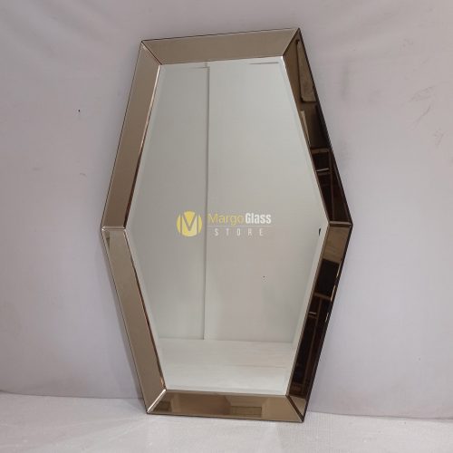 BY ORDER! MG 004660 Hexagonal Modern Mirror 120x80cm
