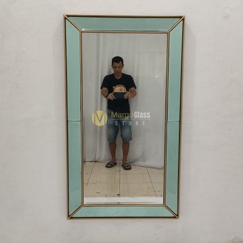 BY ORDER! MG 004716 Modern Mirror green 140x90 cm