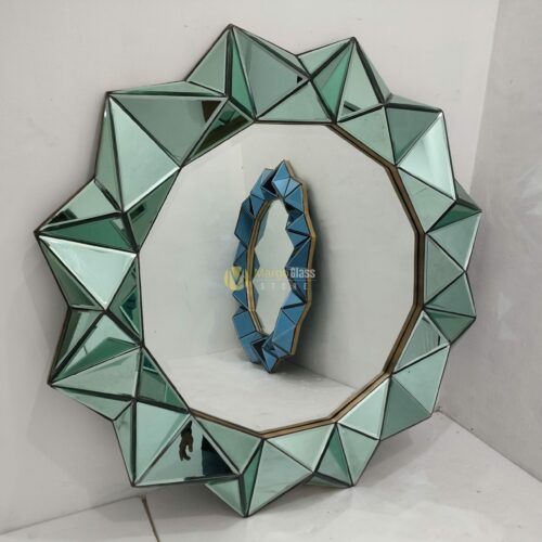 Make to Order! MG 004720 Green Wall Mirror 3D 120cm