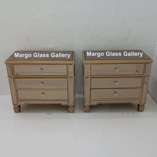 Make to Order! MG 006345 BedSide Table Mirror Brown