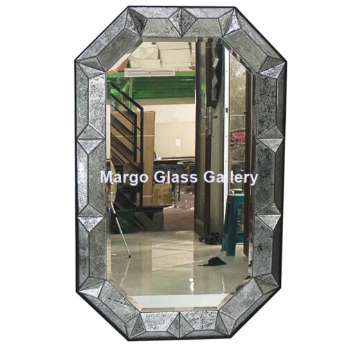 Make to order! MG 018015 Eglomise Mirror Giovanna 122 cm x 76 cm