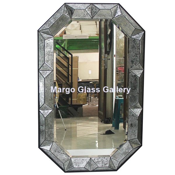 BY ORDER! MG 018015 Eglomise Mirror Giovanna 122 cm x 76 cm