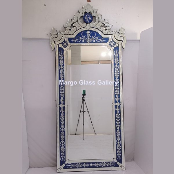 BY ORDER! MG 080004 Vintage Glass Mirror Blue 240×110cm