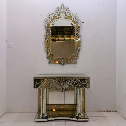 BY ORDER! MG 006335 Gold Table Mirror Console