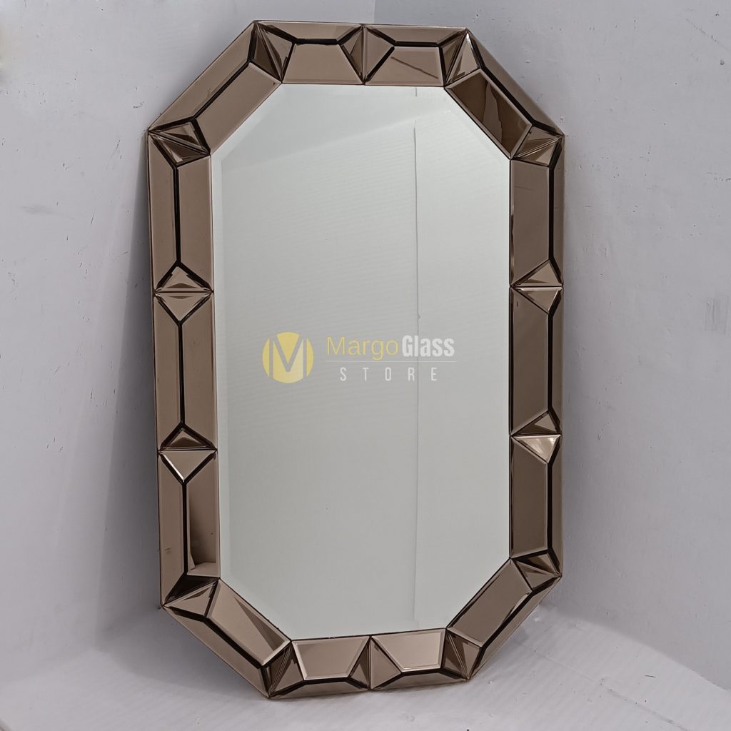 BY ORDER! MG 004805 Wall Mirror Brown 3D 122x77 cm