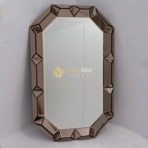 BY ORDER! MG 004805 Wall Mirror Brown 3D 122x77 cm