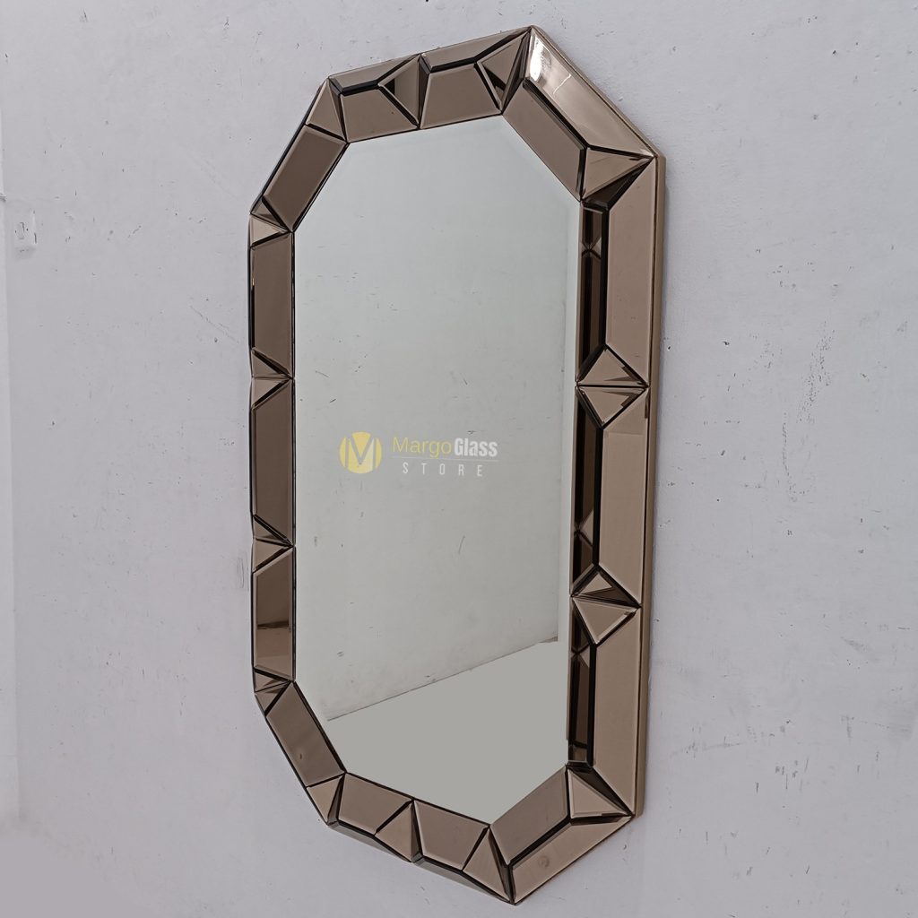 BY ORDER! MG 004805 Wall Mirror Brown 3D 122x77 cm - Image 3