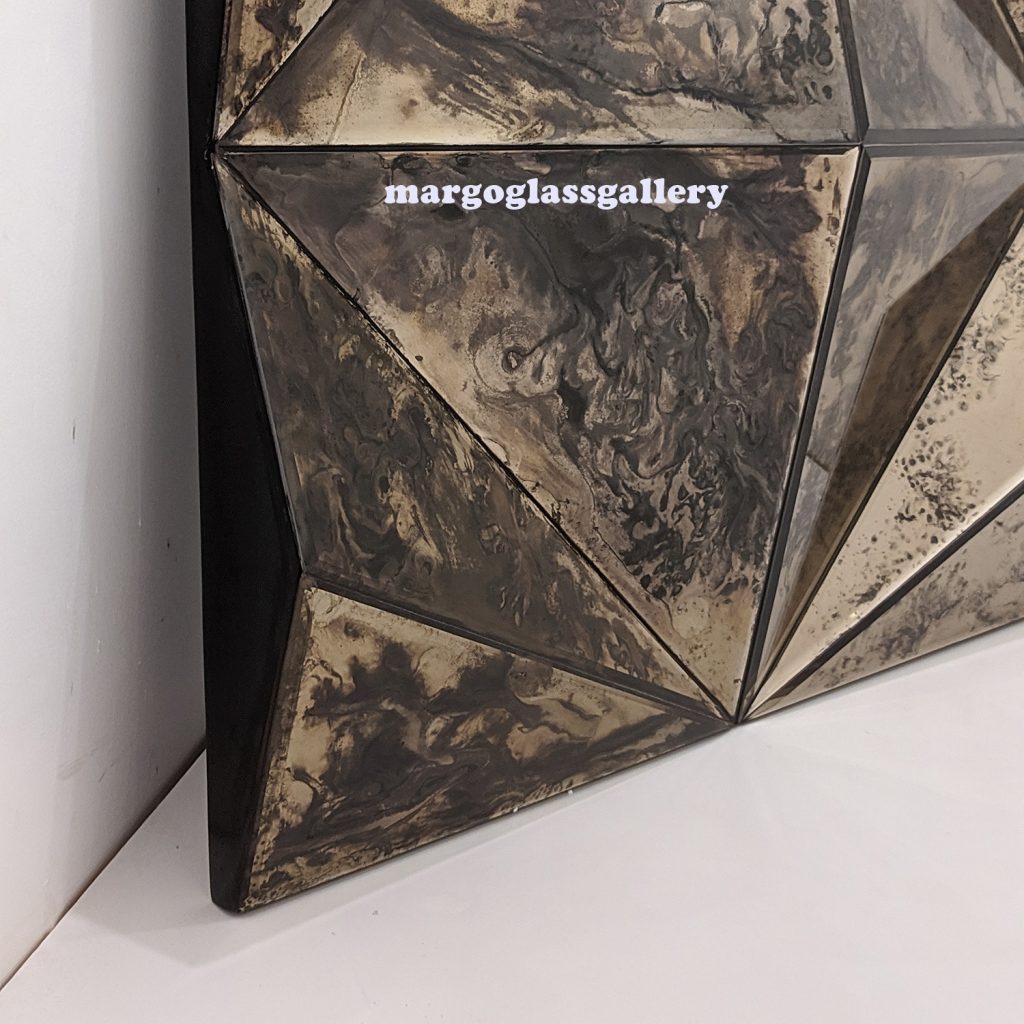 MG 014480 Antique Mirror Wall Brown - Image 5