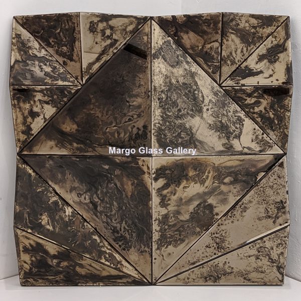 MG 014480 Antique Mirror Wall Brown