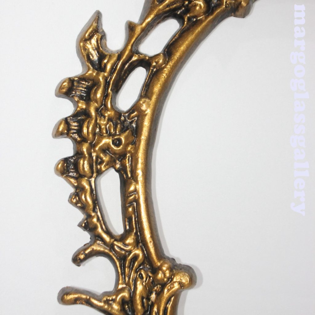 BY ORDER! MG 022013 Industrial antique gold and mirror - Image 4