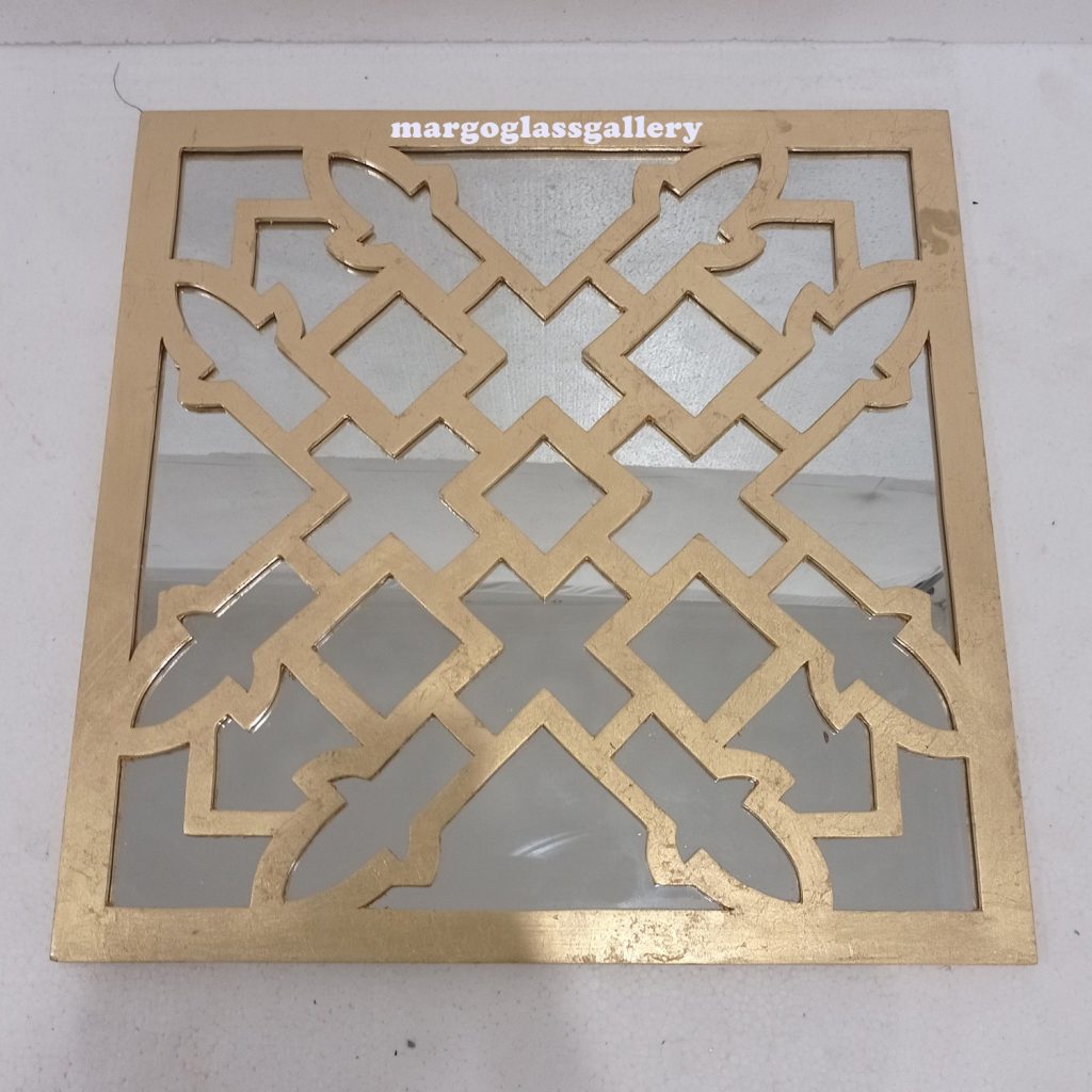 MG 004689 modern mirror Gold leaf 60cm - Image 4