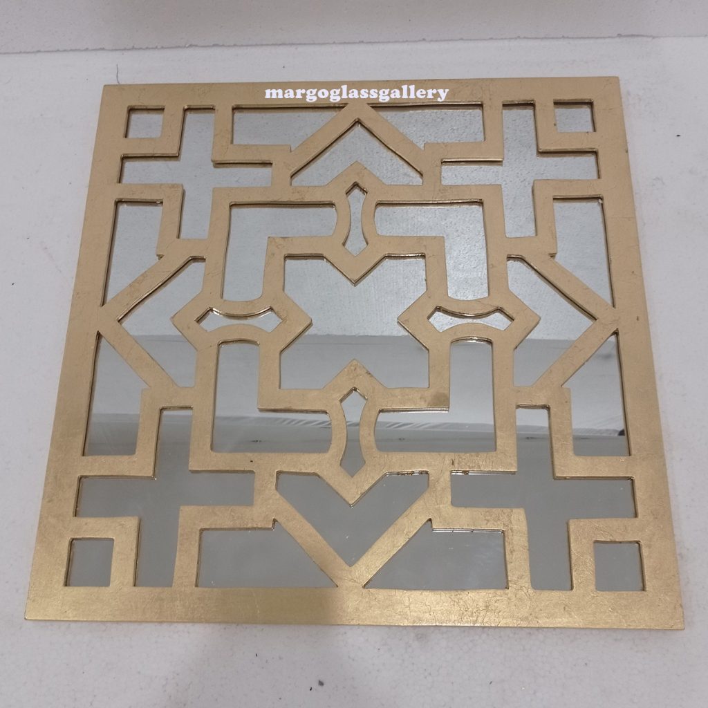 MG 004689 modern mirror Gold leaf 60cm - Image 3