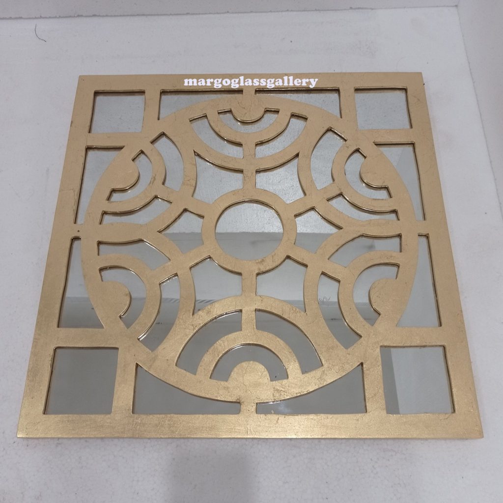 MG 004689 modern mirror Gold leaf 60cm - Image 5