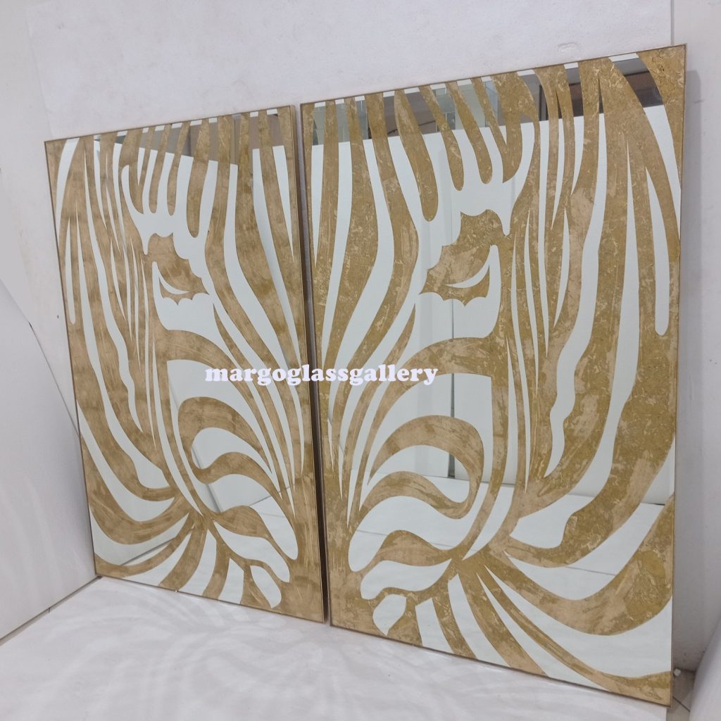 BY ORDER! MG 018060 Zebra Gold leaf 160x100cm - Image 3