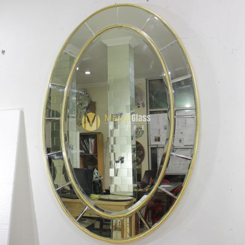 BY ORDER! MG 004584 oval list gold 150 cm x 80 cm