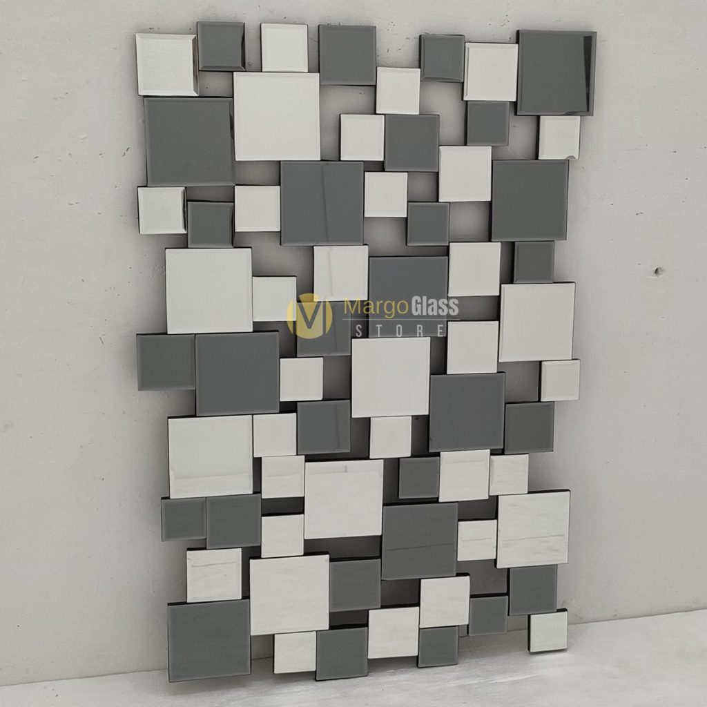 MG 004833 Wall Mirror Decor Silve and Grey 120x80cm