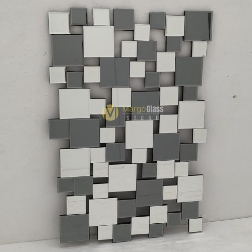 MG 004833 Wall Mirror Decor Silve and Grey 120x80cm