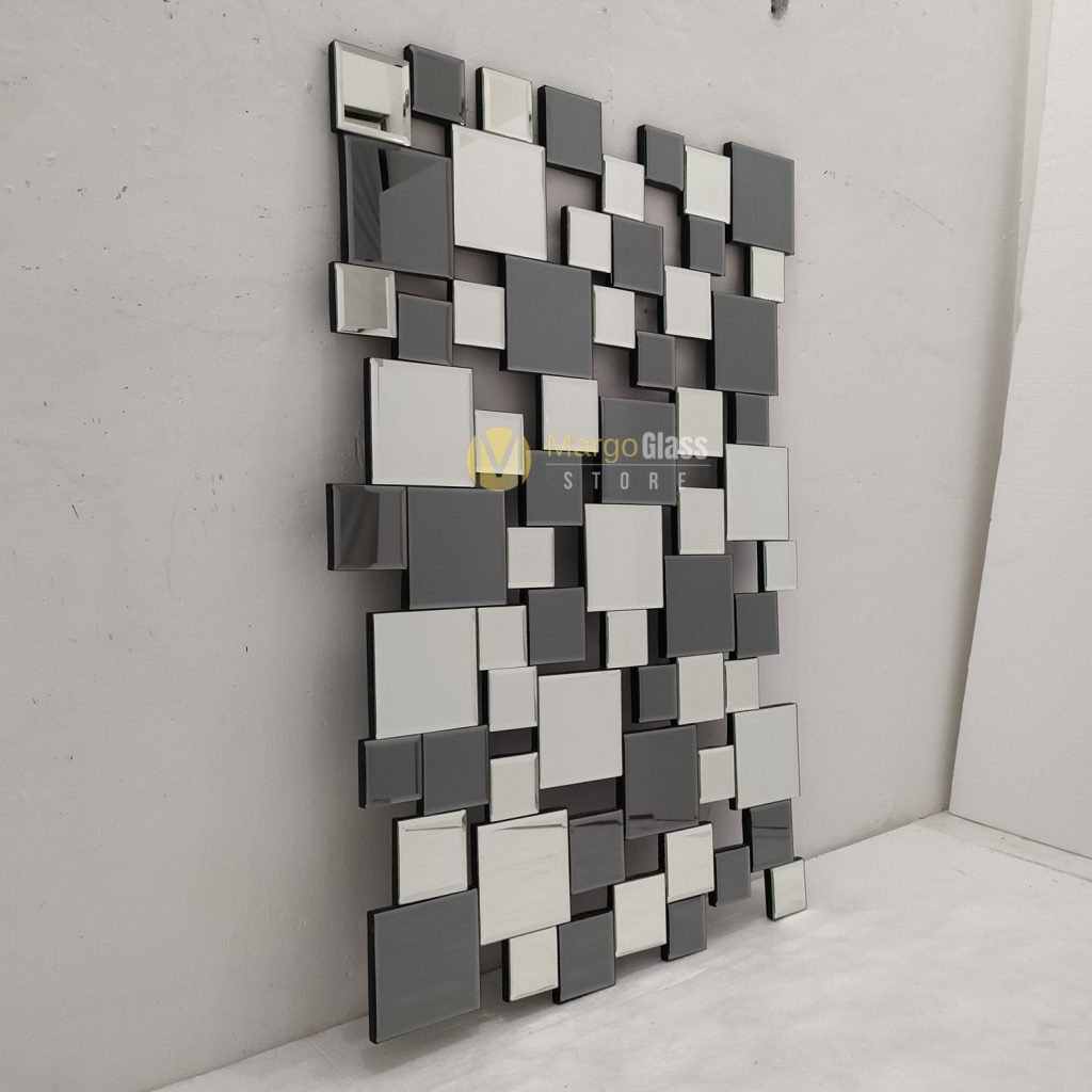 MG 004833 Wall Mirror Decor Silve and Grey 120x80cm - Image 5