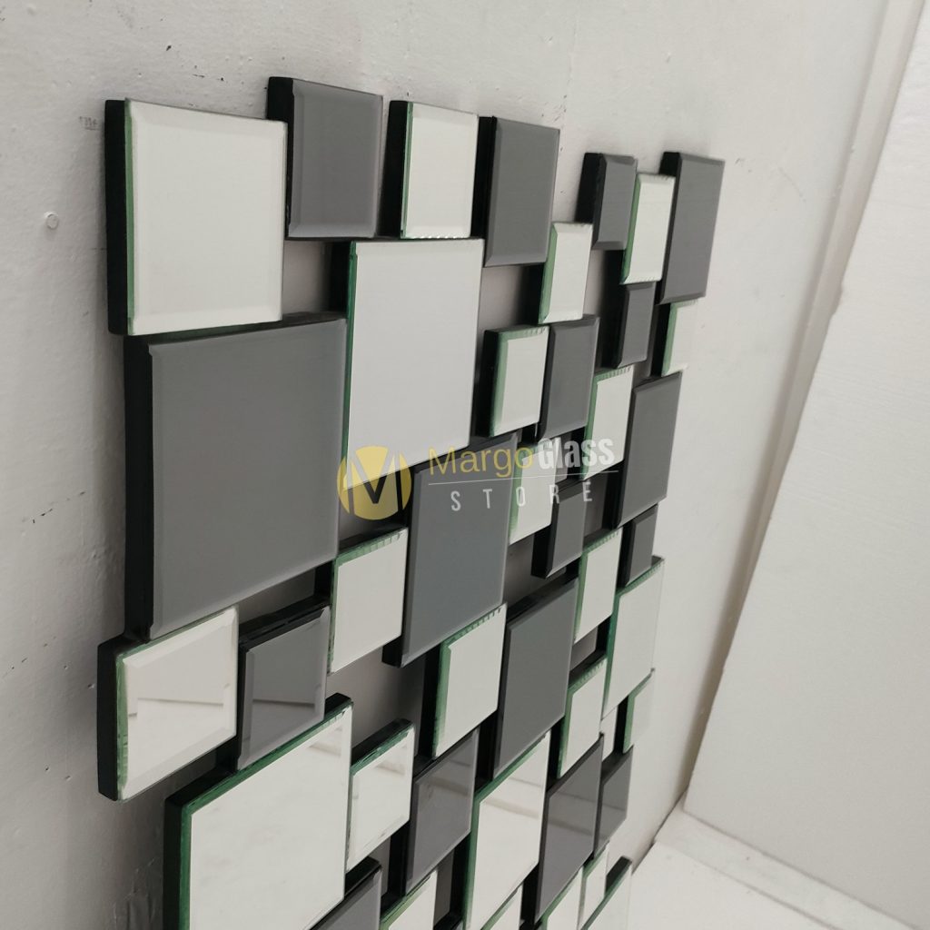 MG 004833 Wall Mirror Decor Silve and Grey 120x80cm - Image 4