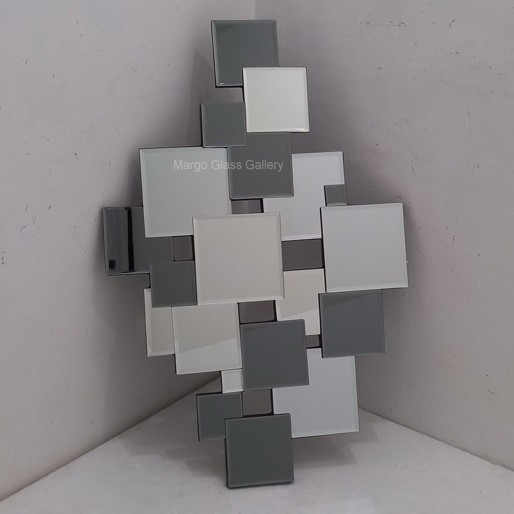 BY ORDER! MG 004849 Square Wall Mirror 107x70cm
