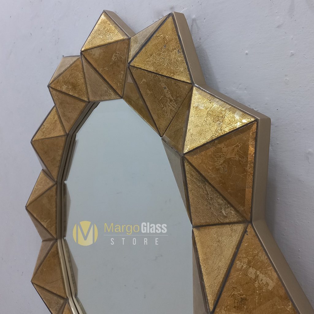 BY ORDER MG 018098 Wall Mirror Gold 3D 120cm - Image 3