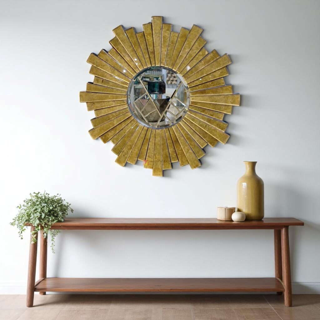 MG 018100 Verre Eglomise Mirror Sunburn 100cm - Image 2