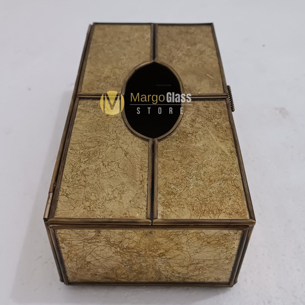 MG 026022 Gold Tissue Box