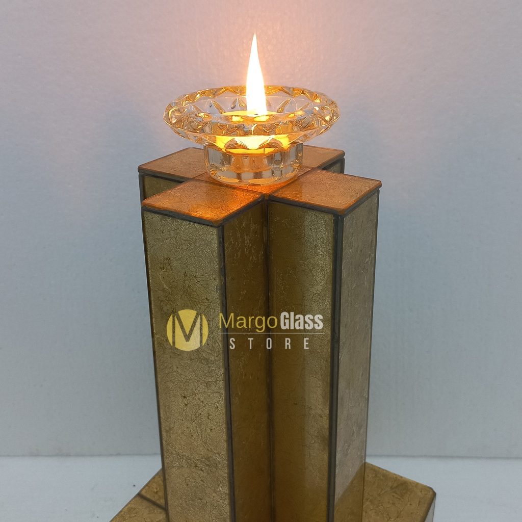 MG 100 Candle holder mirror Gold - Image 3