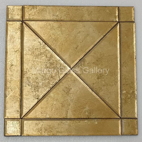 MG 900001 Full Wajik Gold Leaf Mirror 40cm