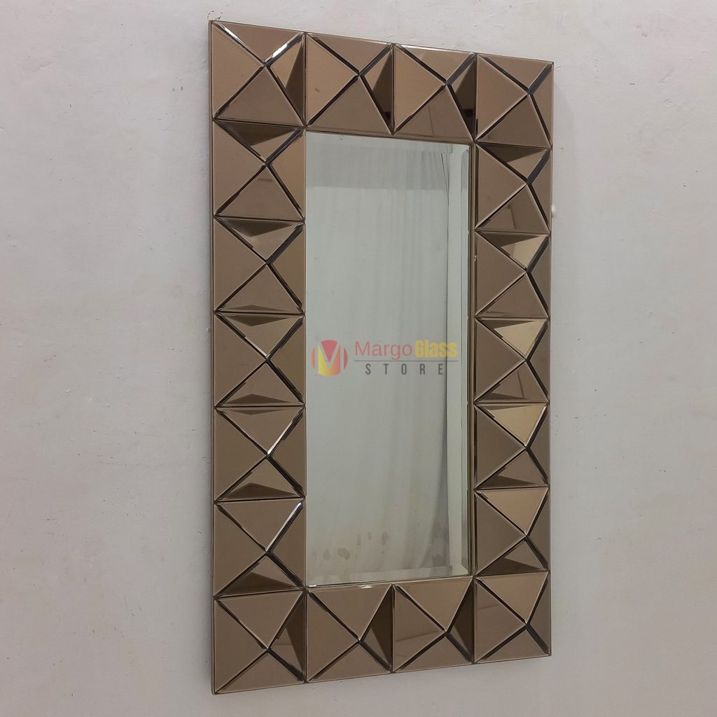 MG 004835 Wall Mirror Diamont Brown 140x80cm - Image 3