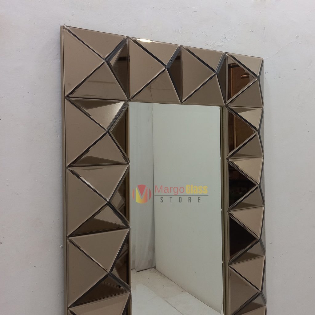 MG 004835 Wall Mirror Diamont Brown 140x80cm - Image 4