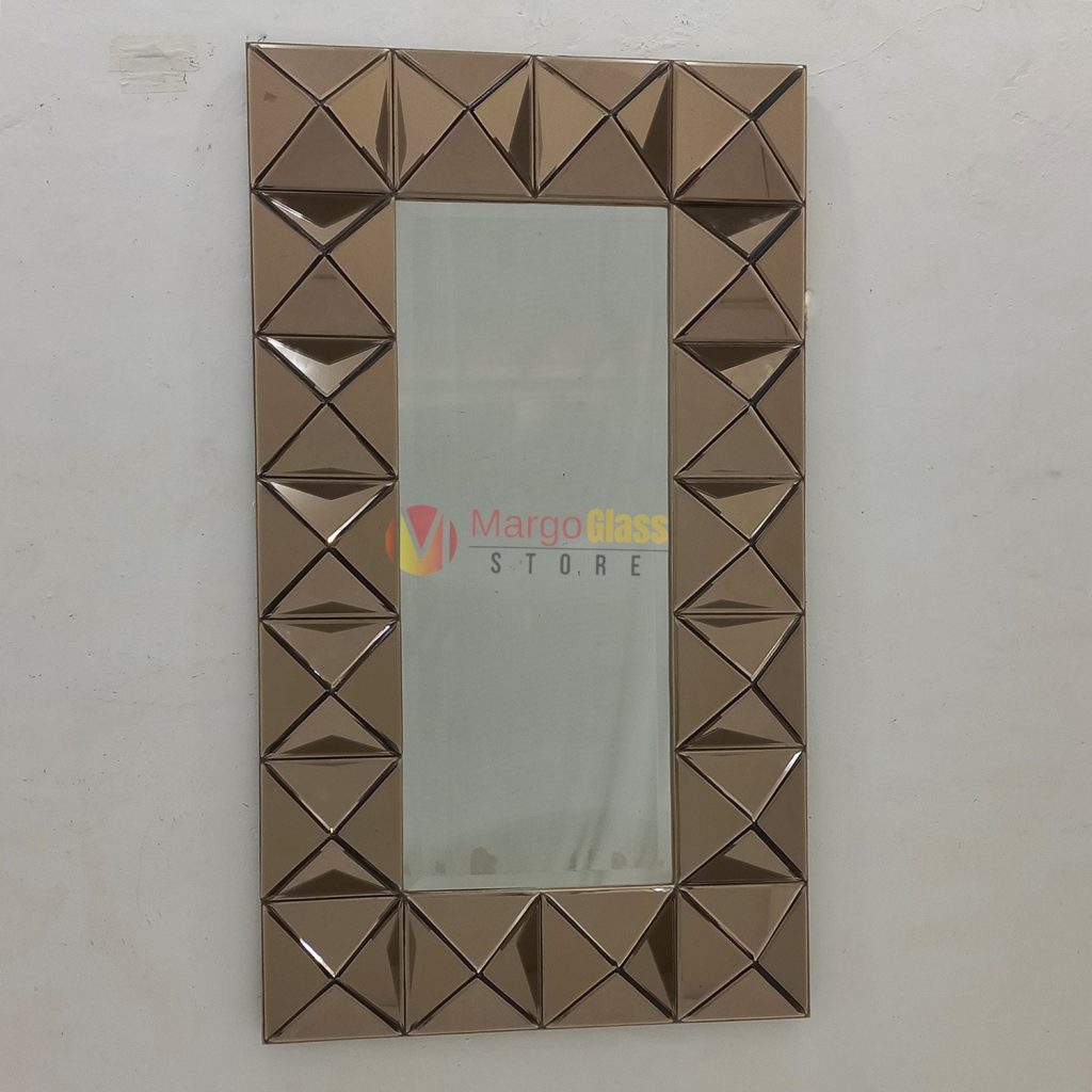 MG 004835 Wall Mirror Diamont Brown 140x80cm
