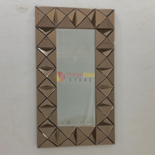 MG 004835 Wall Mirror Diamont Brown 140x80cm