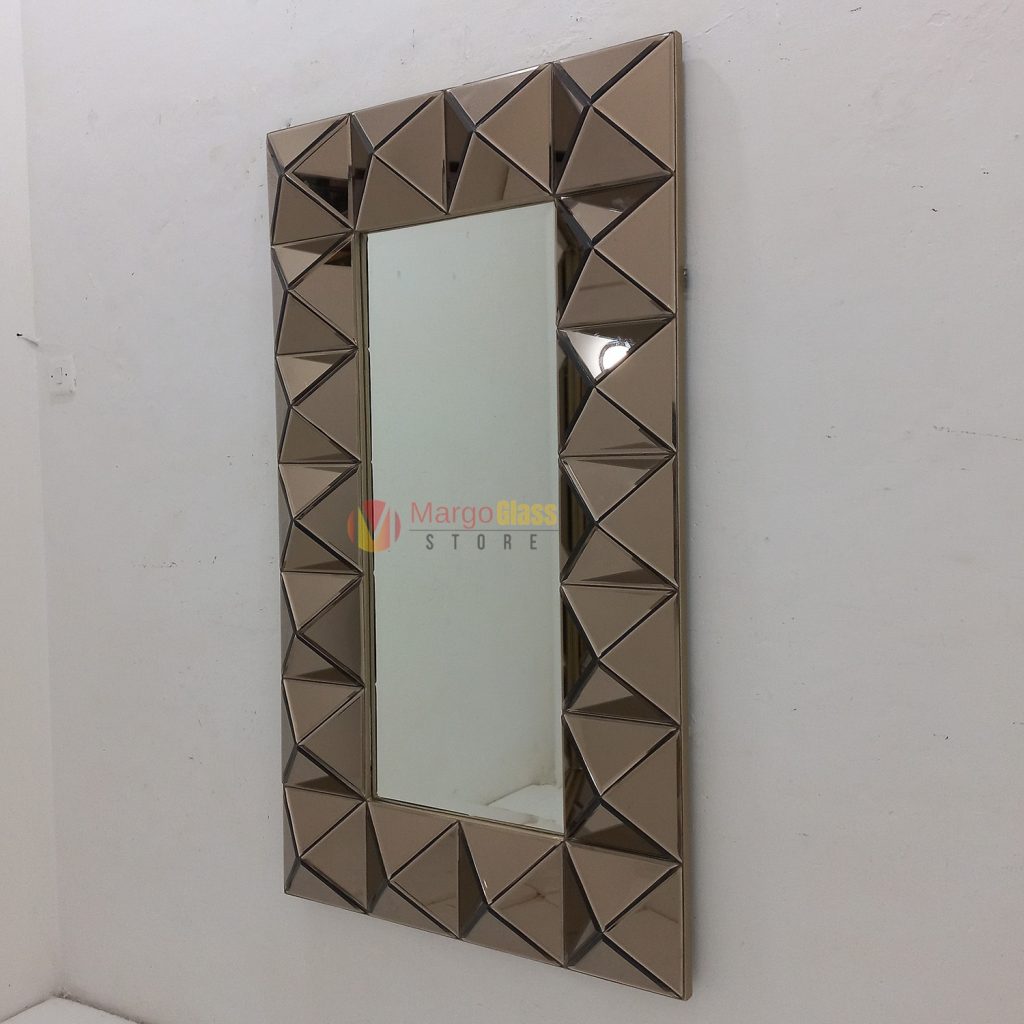 MG 004835 Wall Mirror Diamont Brown 140x80cm - Image 2