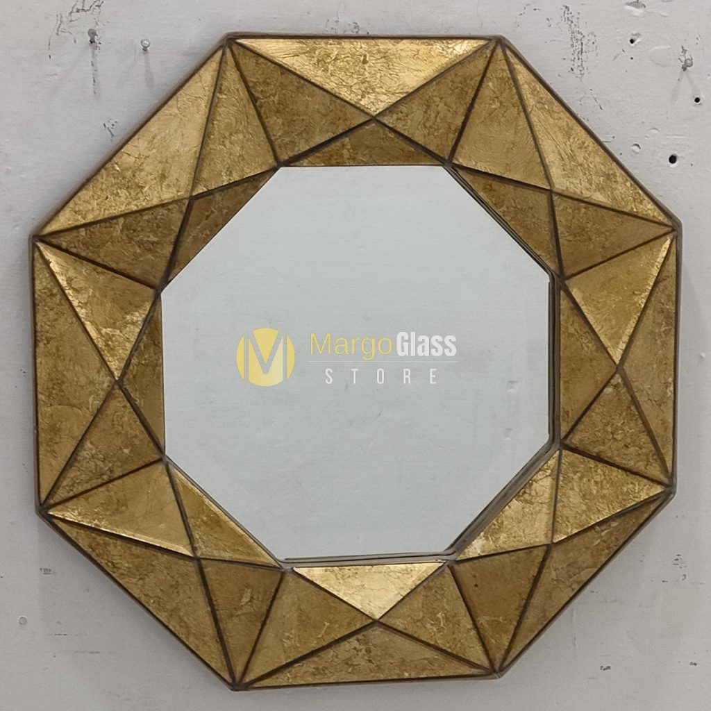 MG 018027 Verre Eglomise Diamond Mirror 85 x 85 cm
