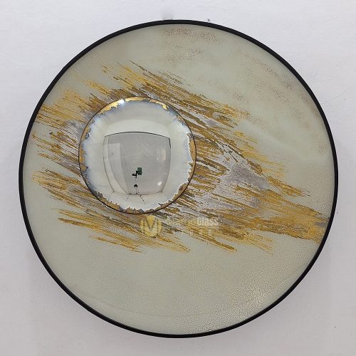 BY ORDER! Concave Mirror Gold Satelit 90x90cm