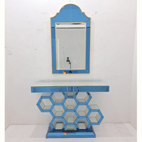 By Order! MG 006365 Console Mirrored Blue Diamond