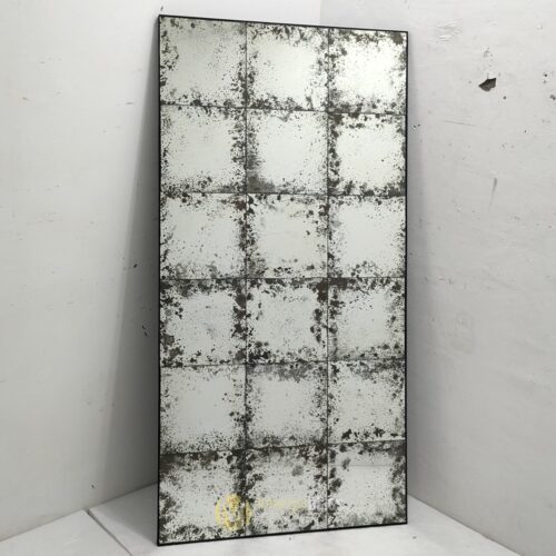 Antique Mirror Mosaic Metal Frame