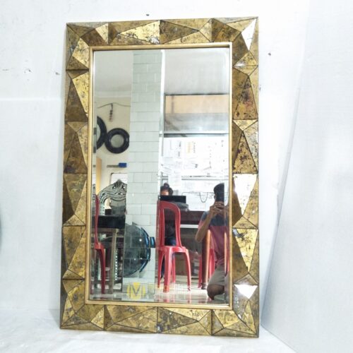 MG 018054 3D Recta Eglomise Mirror 135 x 85 cm