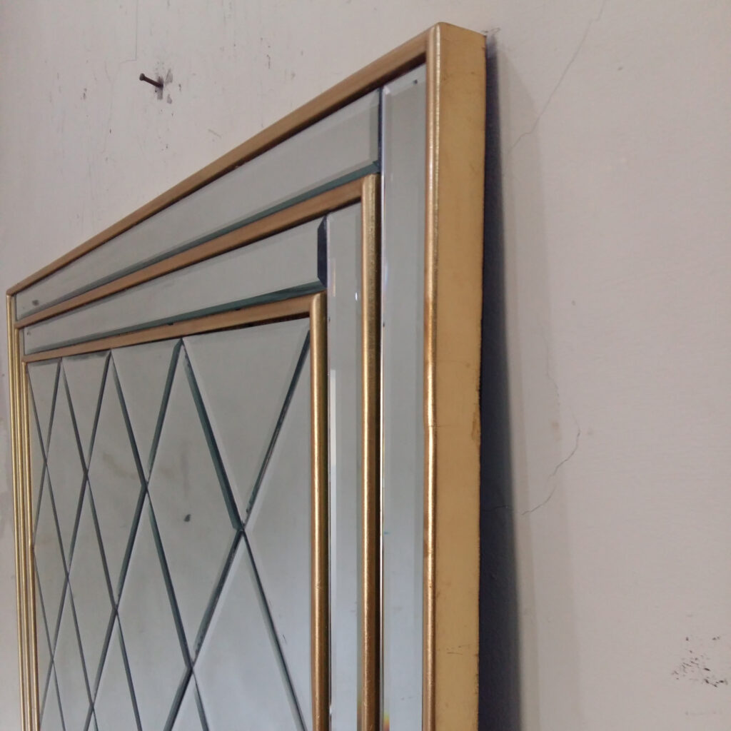 BY ORDER! Cermin bevel wajik ada list gold 150 x 100 cm - Image 3