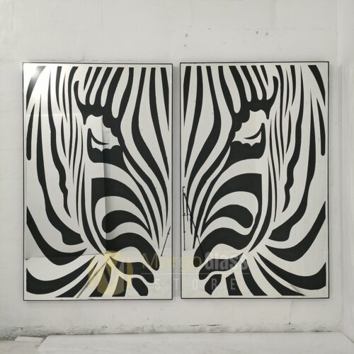 MG 013109 Wall Mirror Decorate Zebra 100x160 cm