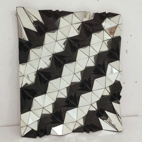 BY ORDER! MG 014115 3D Black Wall Mirror 146x124cm