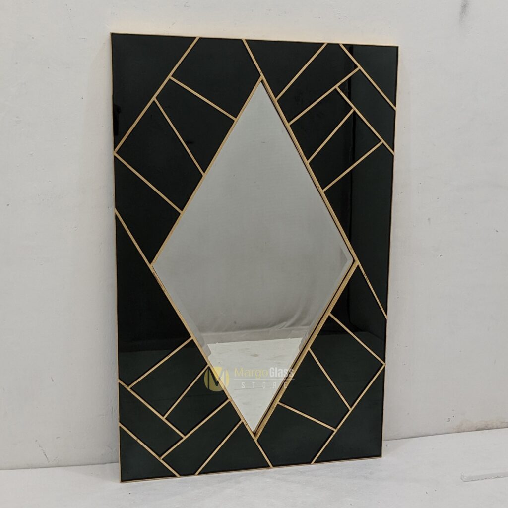 MG 013107 Modern Mirror Black 140x90cm
