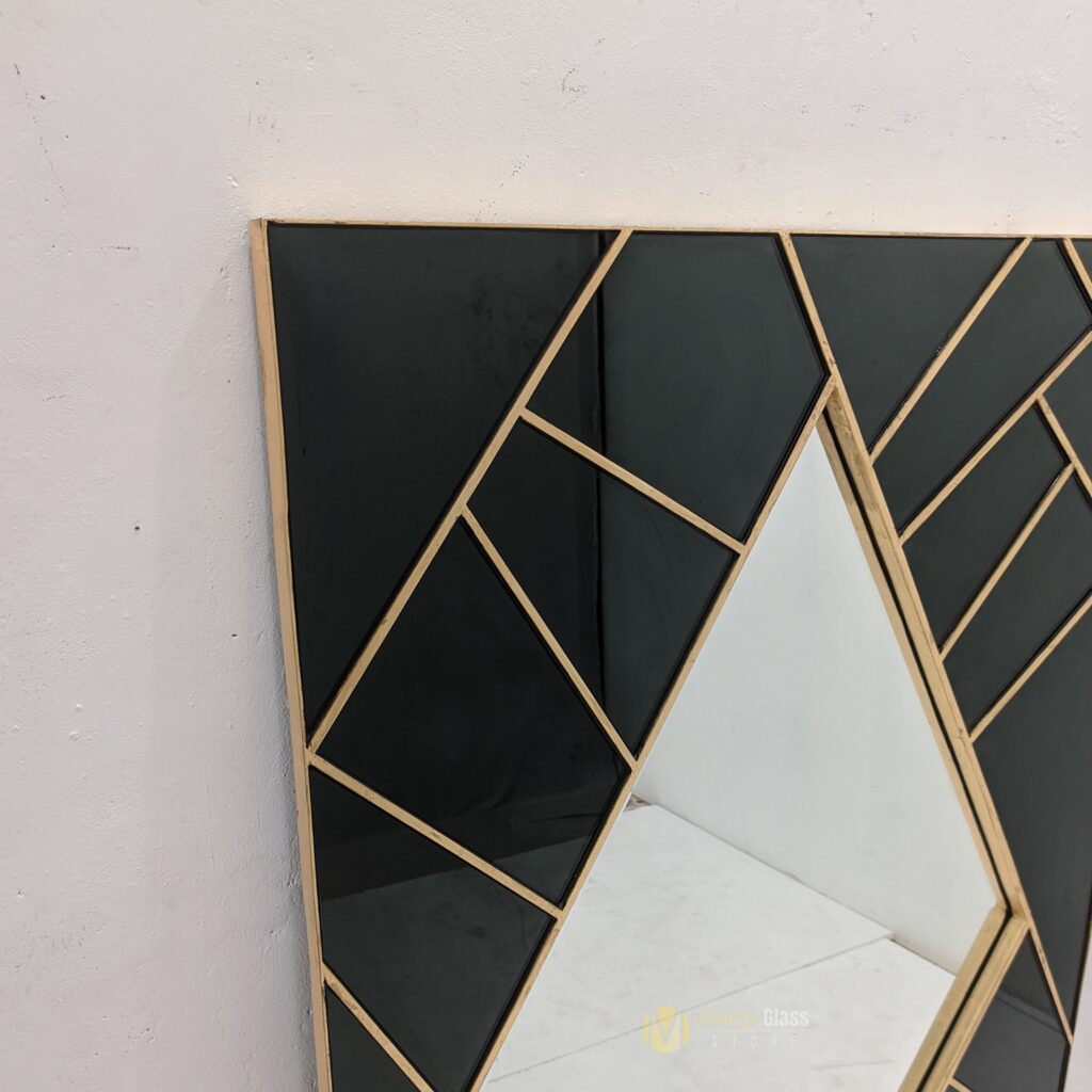 MG 013107 Modern Mirror Black 140x90cm - Image 4