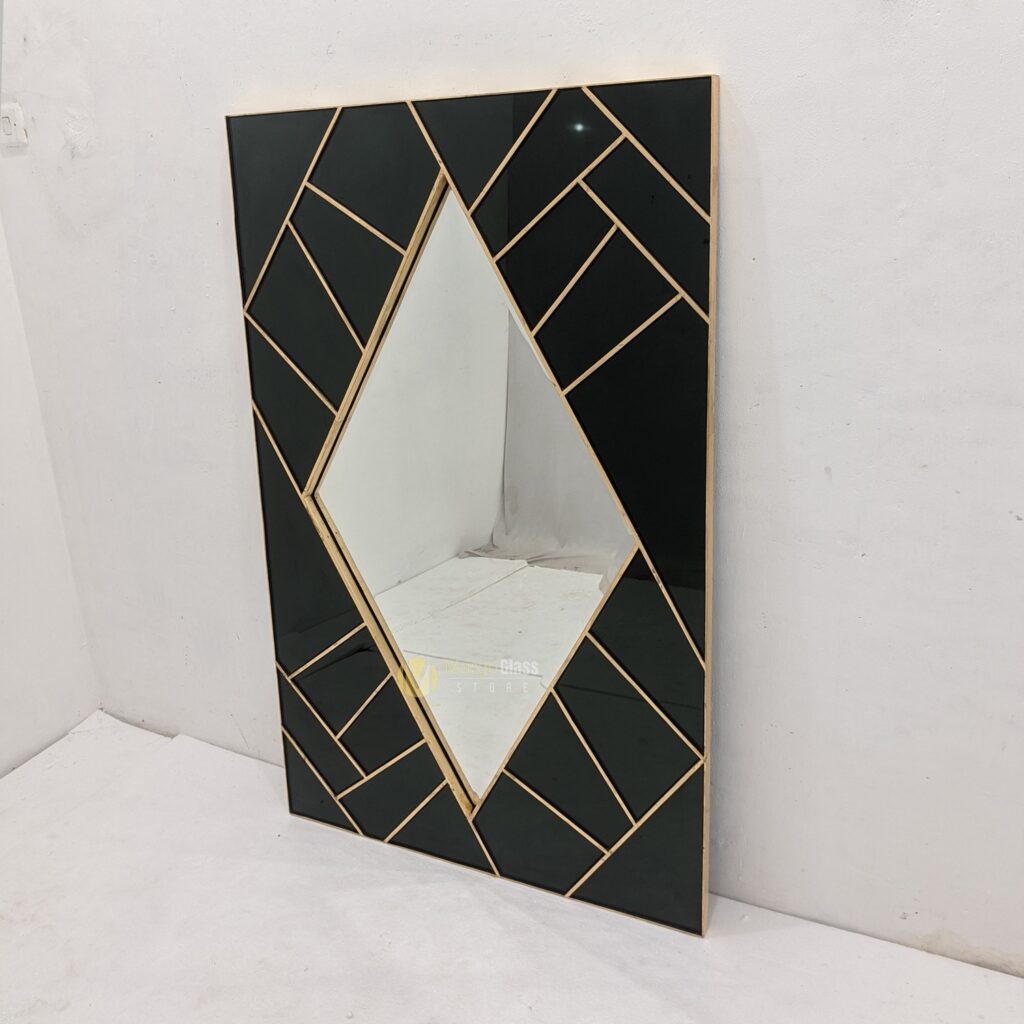 MG 013107 Modern Mirror Black 140x90cm - Image 3