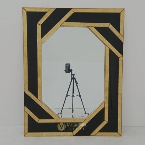 Eglomise Wall Mirror Rectangle 120x80cm