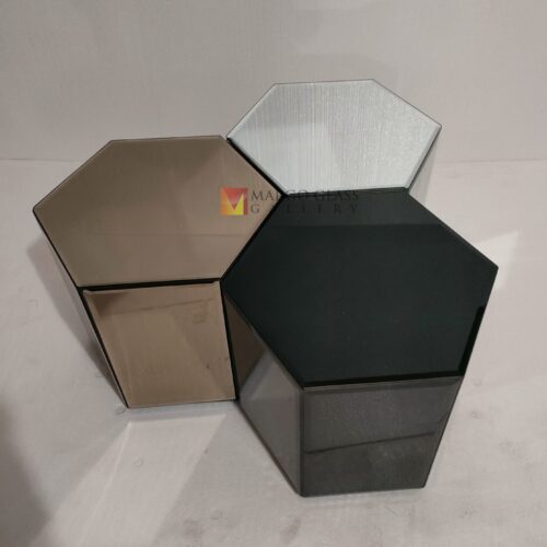 Box Mirror Hexagonal 35x35x37cm