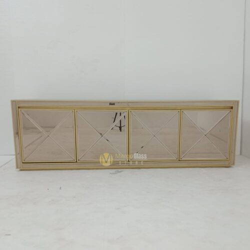 TV Cabinet Furniture Cabinet Mirror Brown 